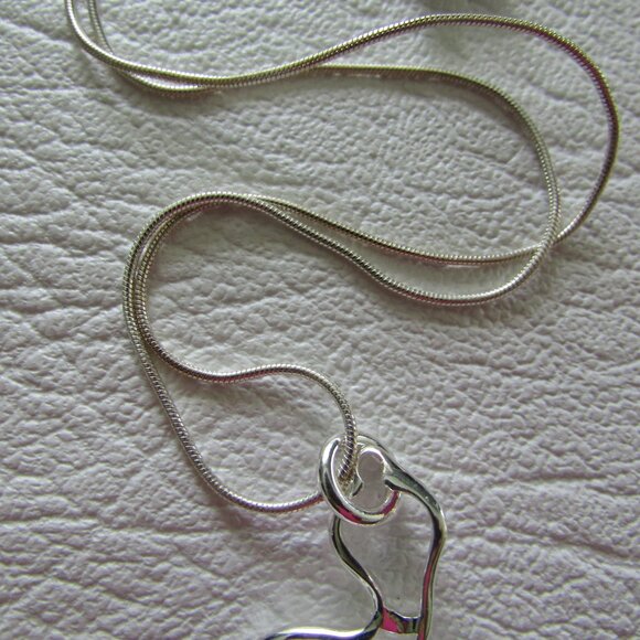 Sterling Silver 925 Snake Pendant Necklace - NEW - Picture 4 of 4